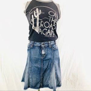 Willie Nelson sleeveless tee- Junk Food SZ Xs